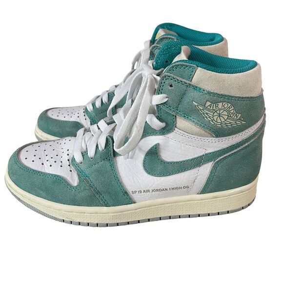 Nike Air Jordan 1 High OG Turbo Green Mens Size 7 555088-311 Retro - Picture 2 of 7